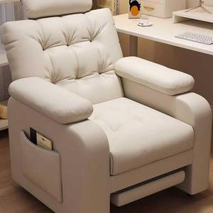 수납 안락한 발판 침대 다크그레이 가죽 의자 소파형 컴퓨터 겸용