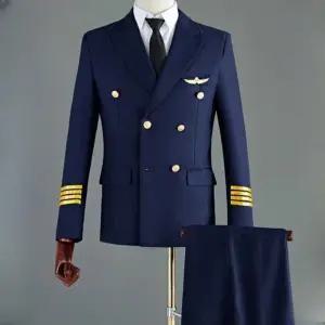 기장 조종사 제복 사진 컨셉 의상 코스튬 유니폼