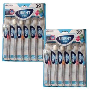 유한 덴탈케어 유덴트 센서티브 9 칫솔(3+3) 2개
