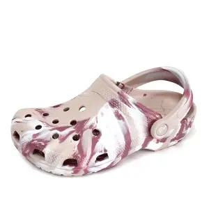 크록스 클래식 마블 K 여성 아동 주니어 클로그 샌들 슬리퍼 아쿠아슈즈 마블 핑크 207464-6WS