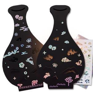 전통 7인용 자개스티커 꾸미기 무드등 종이 화병만들기 미술세트 diy재료 HA695-7