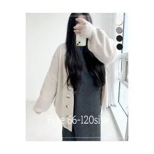 (66-120) 미니쉘 여리끝판왕 가디건 빅사이즈 니트 오버핏 귀여운 아우터