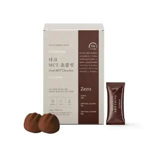 [키토케토] 다크 MCT 초콜릿 제로 무설탕 카카오 MCT오일 파베 고급 프리미엄 간식 1BOX