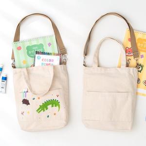 [오피스스쿨] 민화샵 KC인증 스트랩 무지 에코백 크로스백 DIY 단체만들기수업 포켓 캔버스백 에코백크로스 장바구니