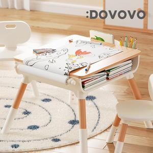 [도보보] 유아 책상 의자 (L) 아기 어린이 높이조절 미술 놀이 블럭 테이블 원목 우드