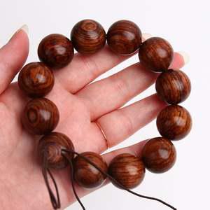 백단향 나무로 만든 염주팔찌 불교 장식 제품