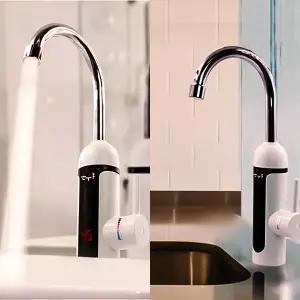 온수히터 전기 순간 온수기 자동 온도조절 세로형 실내외 겸용