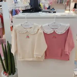 해피랜드 HC09 유아 체리  프릴 카라 티셔츠  HY5533P6