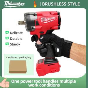 밀워키 브러시리스 무선 전기 렌치 자동차 트럭 수리 드라이버 임팩트 드릴 18V 배터리 도구용 충전식