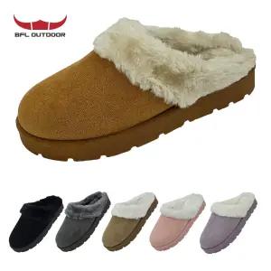 BFL 1109 여성 겨울 털 슬리퍼 발편한 사무실 기모 실내화 여자 방한 신발