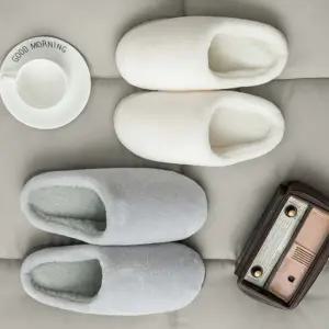 포근한 밍크털 겨울방한슬리퍼 실내용 털실내화