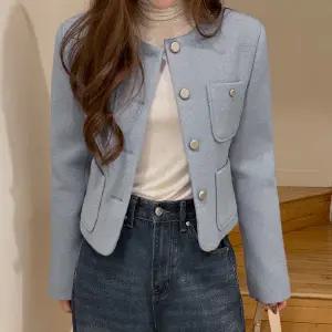 [제작/빅사이즈]이블렛 디아나 라운드 누빔 모직 자켓 제이스타일