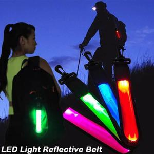 야간 라이딩 배낭 걸이식 LED 깜박이 경고등 자전거 조명 액세서리 하이킹 캠핑 7 가지 색상