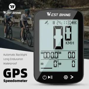 자전거심박계 속도계 서쪽 자전거 GPS 무선 컴퓨터 MTB Type-C 충전 방수 사이클링 주행 거리계