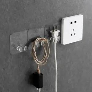 콘센트 걸이 전선정리 투명 매직 걸이_23425938