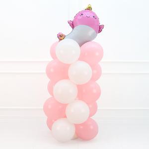 귀여운 고래 (핑크) 풍선 기둥 스탠드 세트 장식