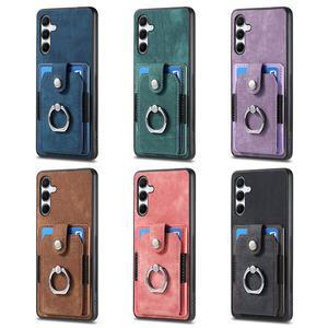 [테일즈몰]갤럭시S25엣지 케이스/S937 빈티지 밴딩가죽 카드포켓 링 케이스