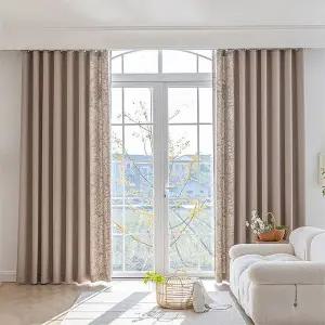 갤러리아 [지나송]프리실라 암막커튼 특대형(530×230cm)커튼봉 미포함 구성