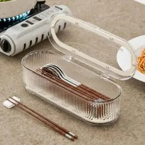 클리어 수저통 테이블 수저함 수저케이스 수저보관함