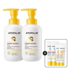 아토팜 키즈 허니 로션 300ml 2개 ( (gift 샴푸+선로션)
