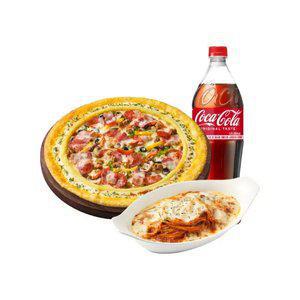 피자헛 수퍼슈프림 리치골드 L+리치치즈파스타+콜라 1.25L