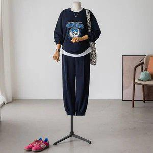 (안나앤플러스) 트래븐 맨투맨 조거 세트[세트DYK85] 빅사이즈