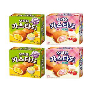 오리온 카스타드 276g, 2개 + 카스타드 딸기생크림 276g, 2개