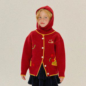 피자프릴가디건(버건디)