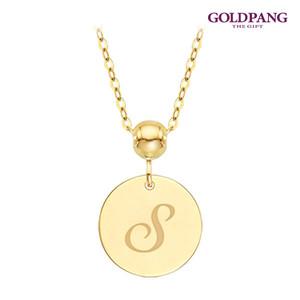 [골드팡]14kGold 코인이니셜 목걸이