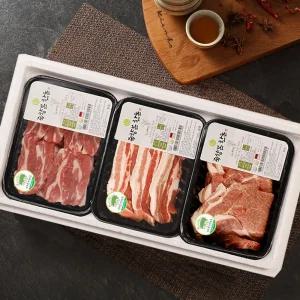 보성녹돈 돼지고기 한돈 선물세트 11호 (삼겹살 300g+목살 300g+가브리살 300g)