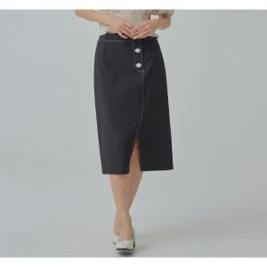 [미쏘][미쏘]단추포인트 스커트(MIWWHA929B).