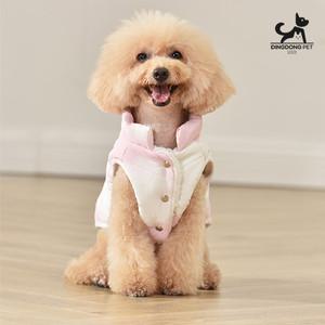 딩동펫 강아지 푸퍼 카라 패딩조끼