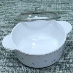 코닝 도자기 냄비 가정 찌개 직화 양수 냄비 1.25L 세라믹냄비 찌게냄비 라면냄비