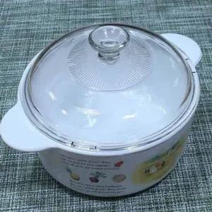 코닝 도자기 냄비 가정 찌개 직화 양수 냄비 1.25L SN 세라믹냄비 찌게냄비 라면냄비
