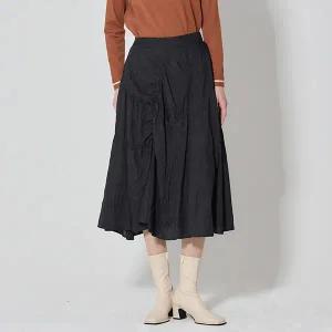 [보니스팍스][보니스팍스(Bonispax)] 사선절개 스모크 A라인 스커트 (택가격 139000원)