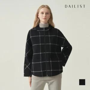 [데일리스트] 리버시블 블랙 체크 코트_MDBEAXW9331