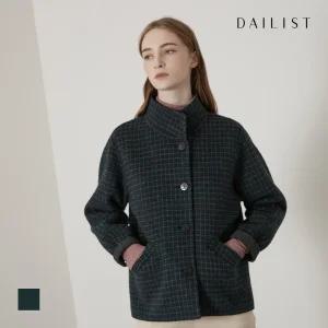 [데일리스트] 핸드메이드 체크 숏코트_MDBEAYW9281