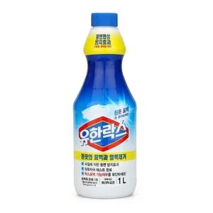 흰옷 빨래 얼룩제거 황변방지 표백제 보조세제 1l 액체세제 세탁세제 중성세제