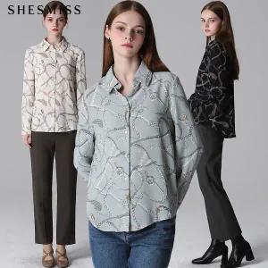 [쉬즈미스(SHESMISS)] 패턴 프린팅 셔츠 (택가격:168000원)