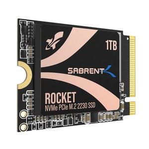 [미국배송] SABRENT 로켓 2230 1TB NVME SSD - STEAM 데크 SURFACE PRO ULTRABOOK HTPC용 PCIE GEN4 M.2 내부 DRAM 없음(HMB 포함) 최대 5GB/S [SB-2130-1TB]