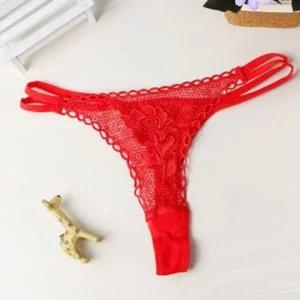 한송이 장미 레이스 T팬티 / 여성 섹시 티팬티
