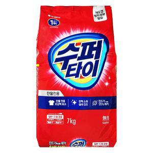 엘지 수퍼타이 찬물전용 세탁세제 분말 리필 7kg x 1개