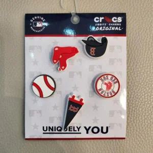 [크록스] HC03 jibbitz MLB 보스톤 레드삭스 5팩 세트 5pck Boston Red Sox 파츠 참 1001 (S35231396)