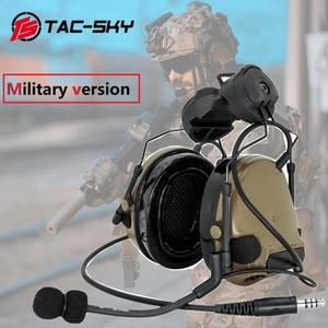 TS TAC-SKY 전술 헬멧 ARC 브래킷 버전 군용 헤드셋 COMTA III 전자 사격 귀마개 청력 보호
