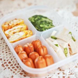 나카야 밀폐 반찬통 4구 밀폐용기 반찬통 반찬용기 전자렌지용기 나눔용기