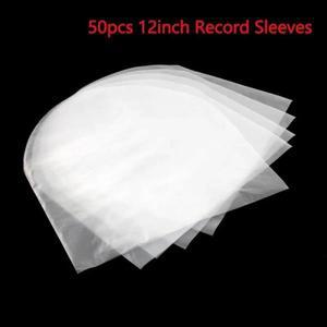12인치 레코드 슬리브 비닐 보호기 50PCS LP 봉투 정전기 방지 외부 내부 플라스틱 투명 커버 컨테이너