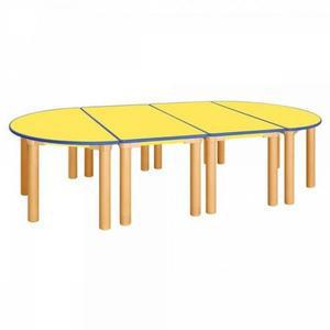 노랑 1-3학년 H78-1 (기본다리-580mm) 안전 열린 책상