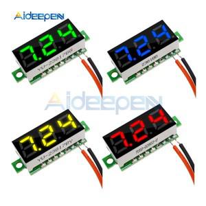 5Pcs DC 0-100V 2.5V-30V 0.28 인치 LED 디지털 전압계 측정기 볼트 감지기 모니터 테스터 패널 자동차 12V