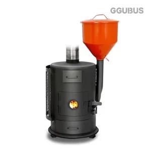 꾸버스 국산 화목난로 G-10 오렌지 30평 펠렛 장작 겨울 난방 난로