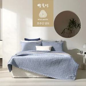 [박술녀] 양모 순면 고온워싱 이불2장+베개커버2장 K킹 (작품명 청연) 선물추천